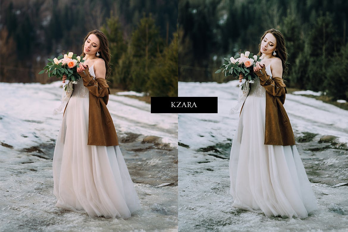 冬季绿色滤镜LR调色预设下载 Lightroom Presets – Winter Green 插件预设 第3张