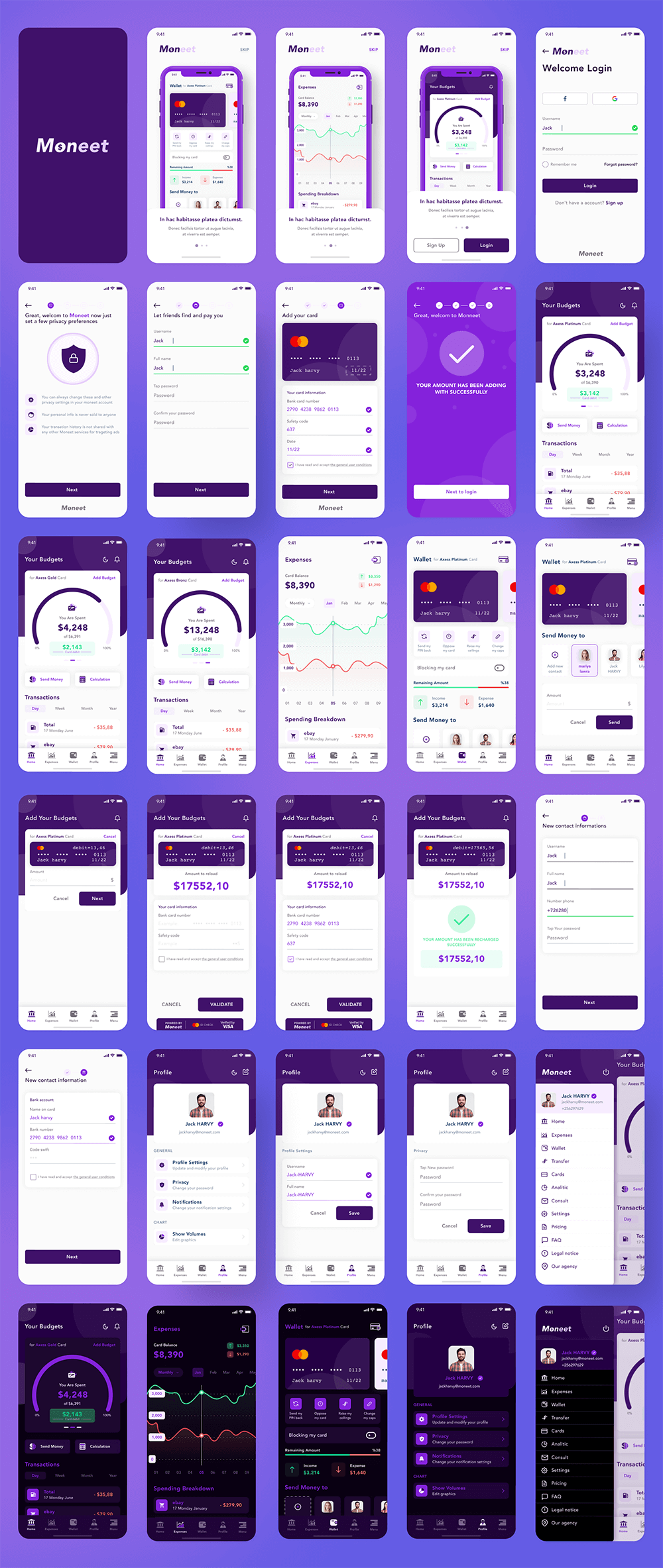 银行和支付APP UI设计套件 APP UI 第1张