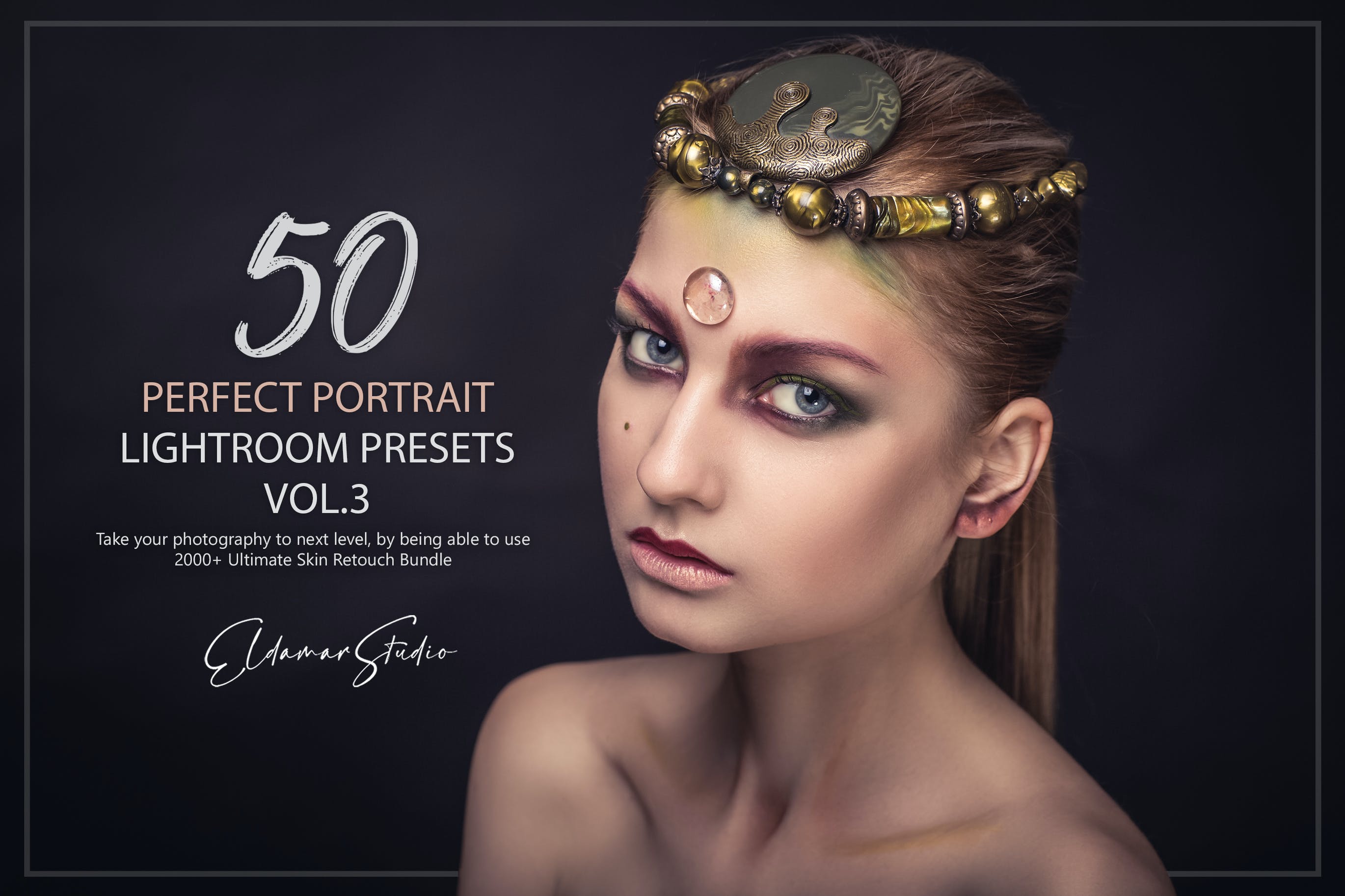 50个人物肖像照片后期修图LR预设v3 50 Perfect Portrait Lightroom Presets – Vol. 3 插件预设 第1张