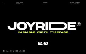 Joyride可变宽度无衬线英文字体