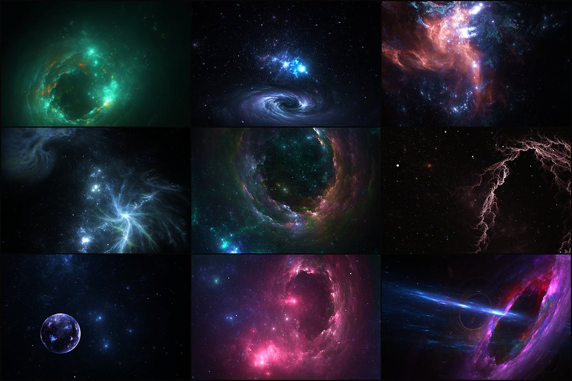 50个深空太空背景素材v1 50 Deep Space Backgrounds – Vol. 1 图片素材 第3张