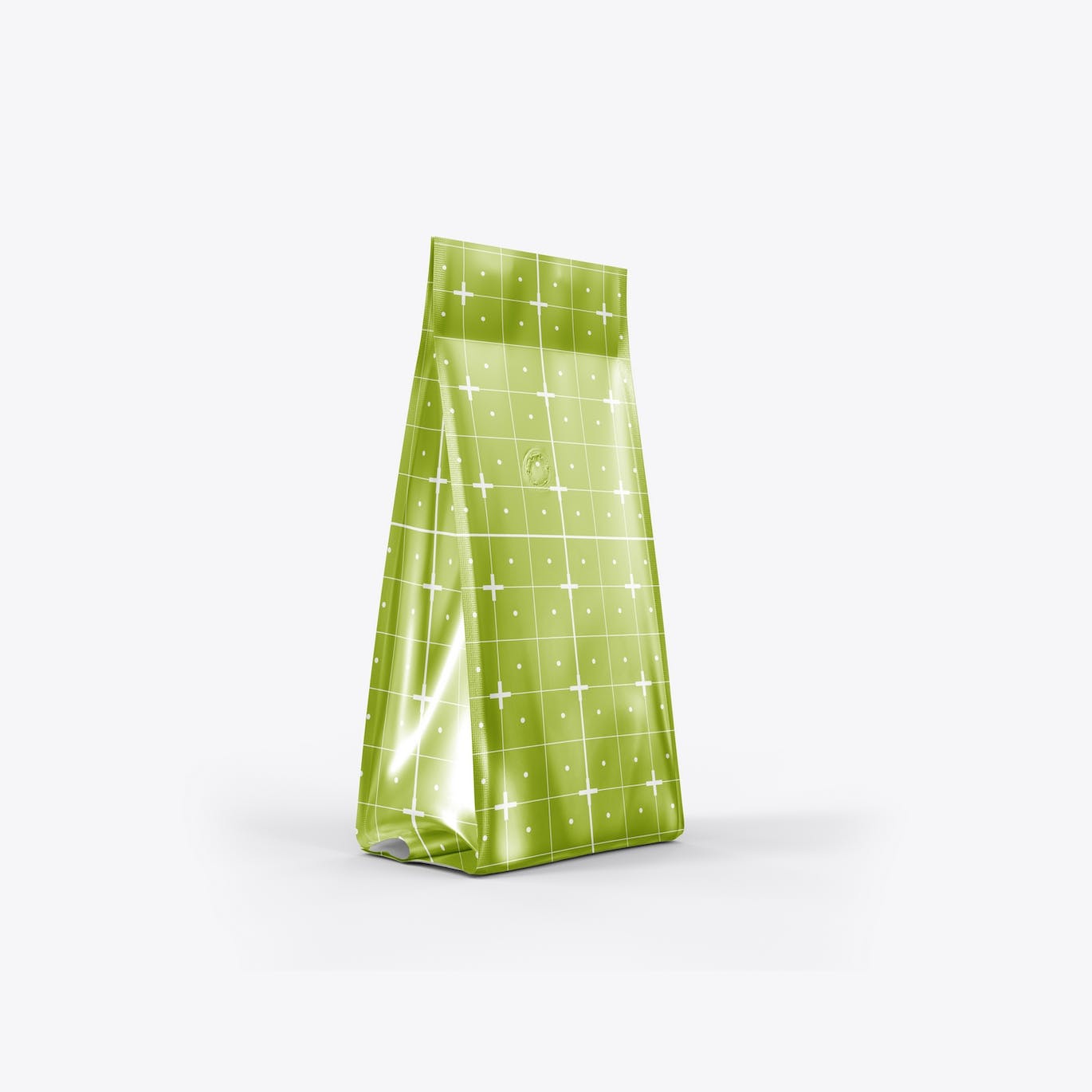 金属纸咖啡袋包装展示样机图 Set Metallic Paper Coffee Bag Mockup 样机素材 第5张