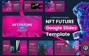 NFT未来科技Google幻灯片模板 NFT Presentation Google Slides In Future Level