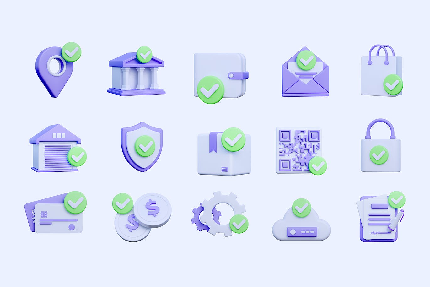 同意批准3D图标素材包v1 Approved 3D Icon Pack VOL. 1 图标素材 第2张