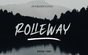 手写笔刷字体素材 Rolleway