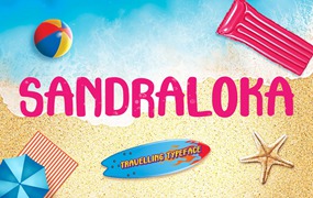 旅行儿童无衬线字体素材 Sandraloka – Travelling Kids Font