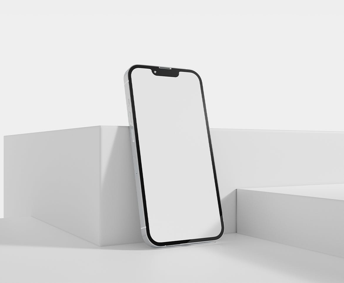 简约场景苹果iPhone手机样机psd模板v4 Smartphone Mockup 样机素材 第2张