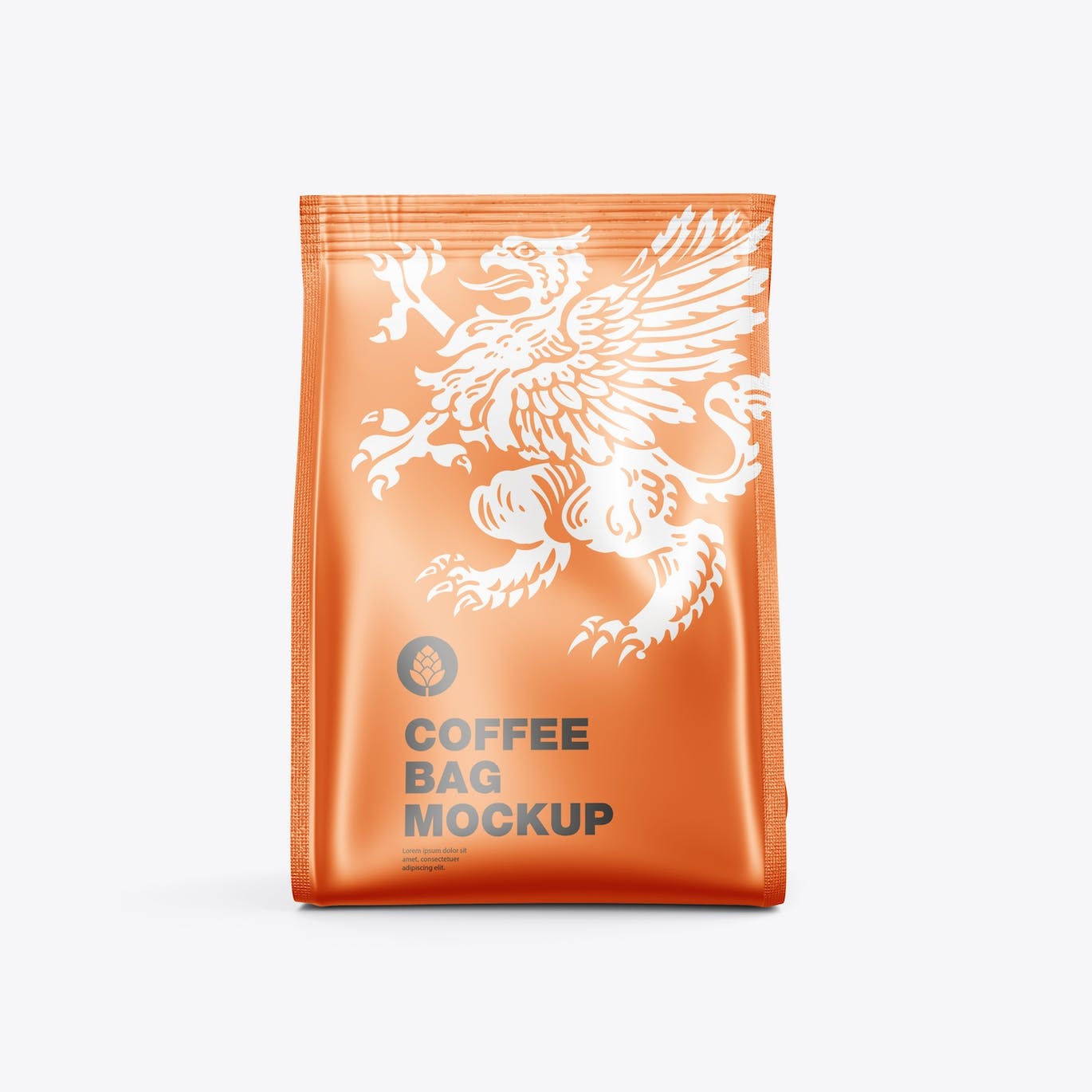 金属纸咖啡袋包装样机图 Pack Metallic Paper Coffee Bag Mockup 样机素材 第2张