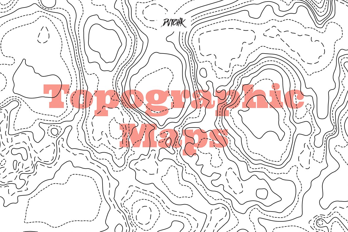 彩色矢量地形图背景 Topographic Maps 图片素材 第4张