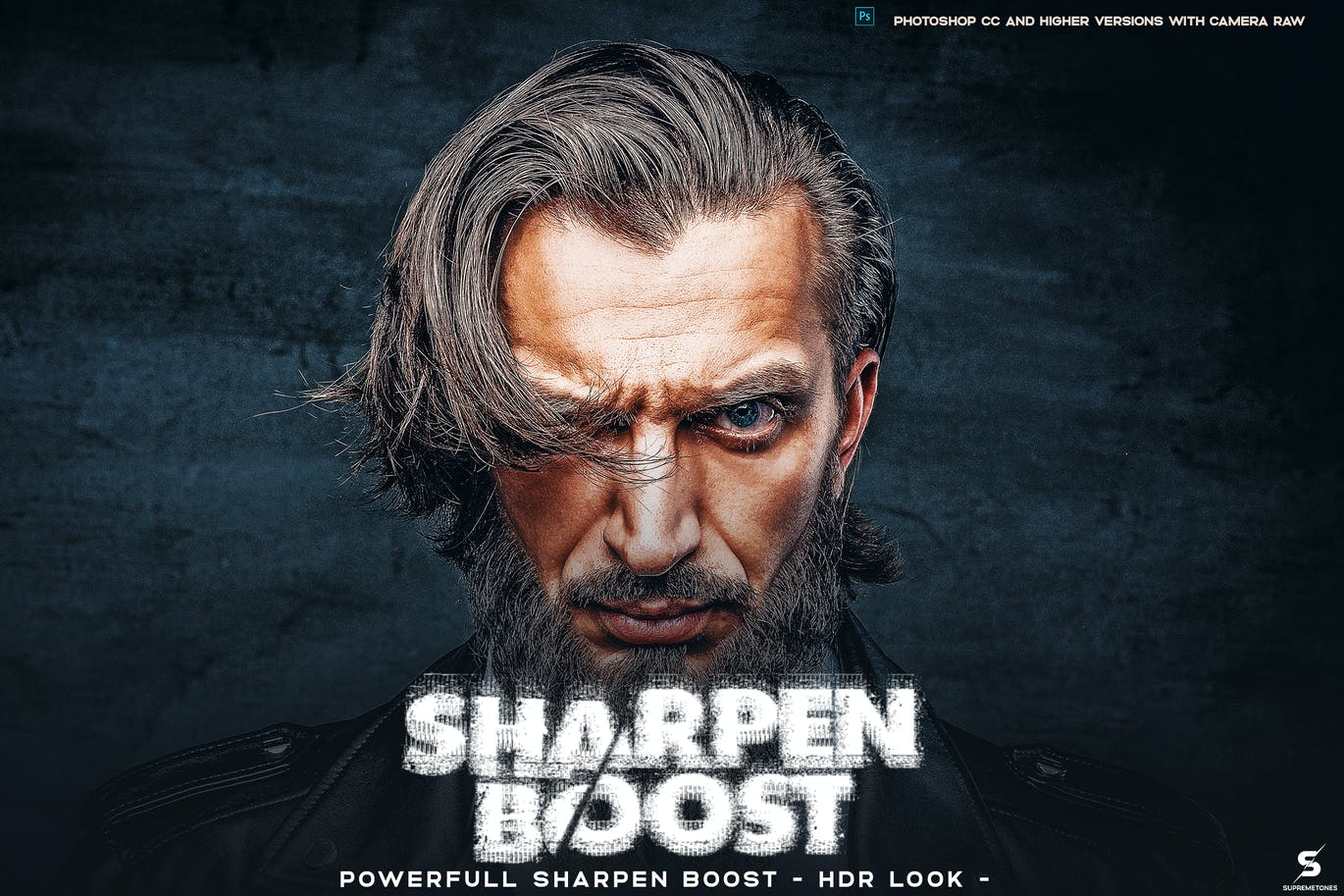 锐化增强HDR效果照片处理PS动作 Sharpen Boost HDR – Photoshop Action 插件预设 第1张