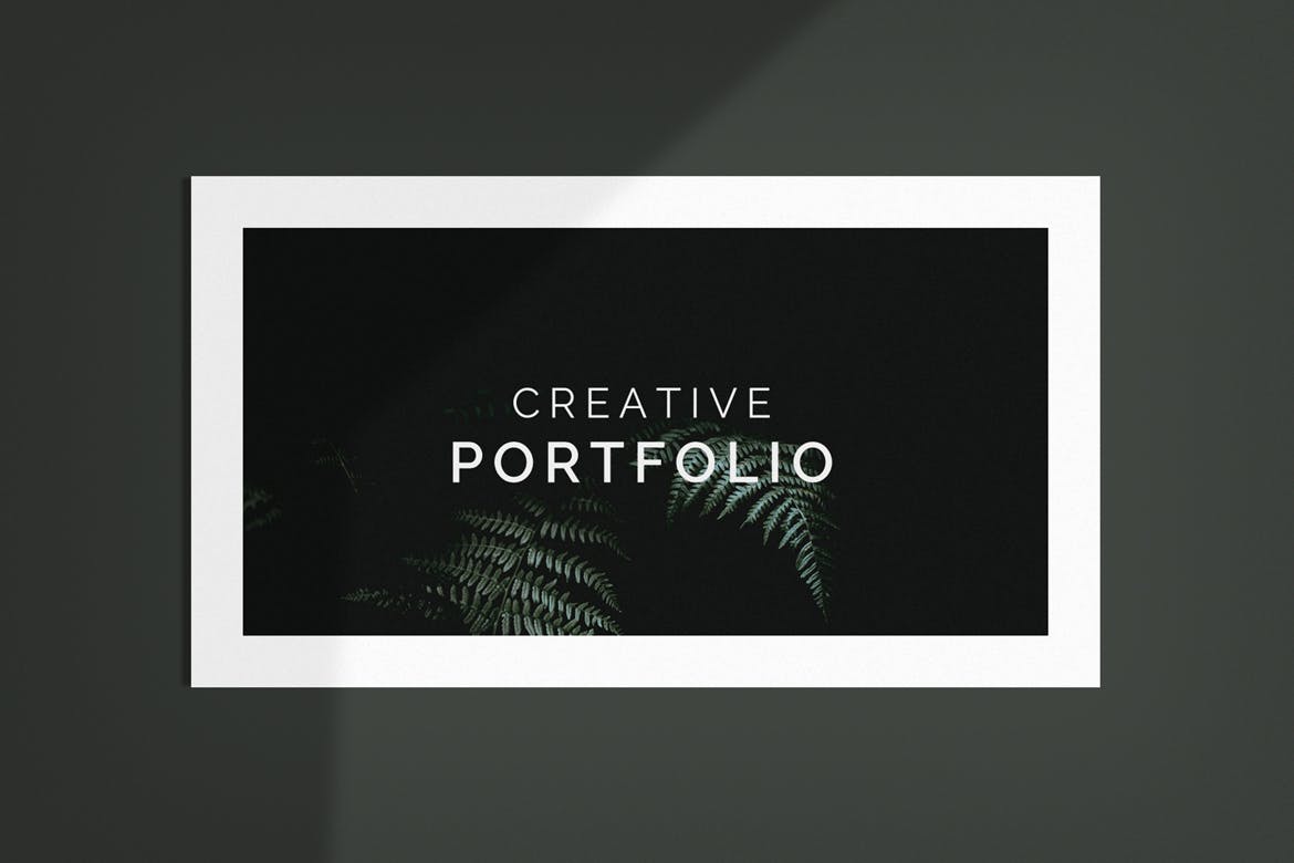 极简风作品展示Google幻灯片模板 Minimal Portfolio Google Slides Template 幻灯图表 第2张