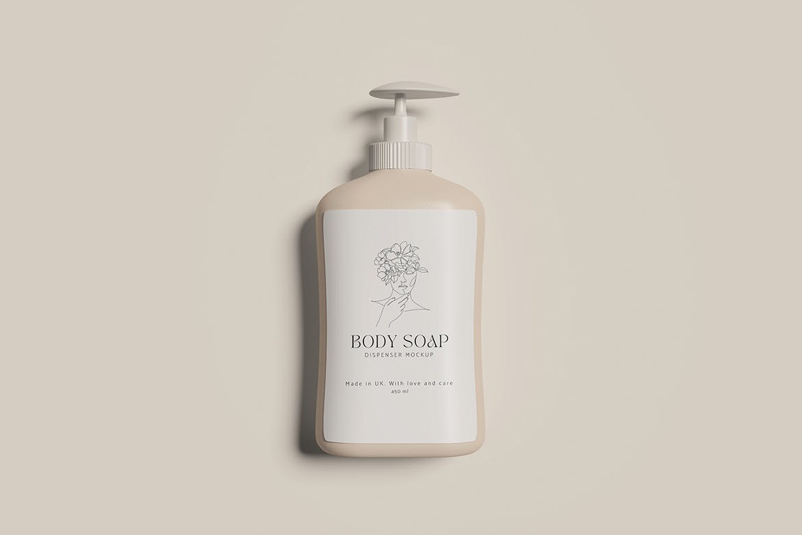 按压皂液器包装设计样机 Soap Dispenser Mockup 样机素材 第4张