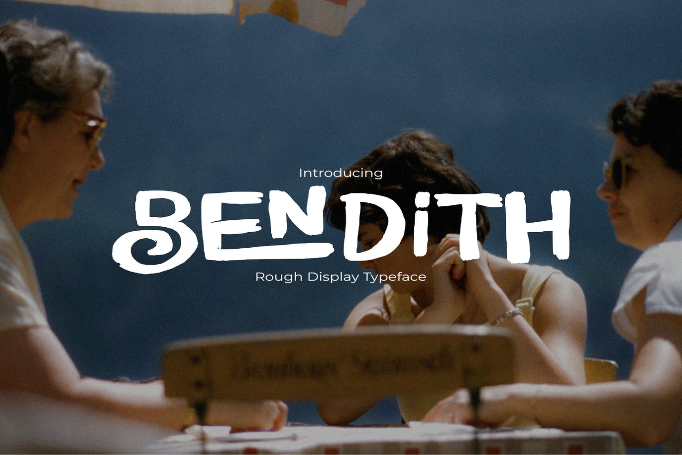 复古年代粗体显示字体 Bendith Rough Display 设计素材 第1张