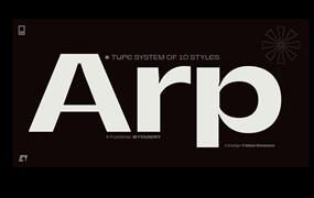 Arp时尚反差英文字体完整版