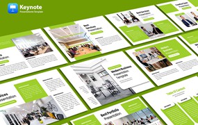 商业会议Keynote幻灯片创意模板 Modern Business Persentation Keynote Template