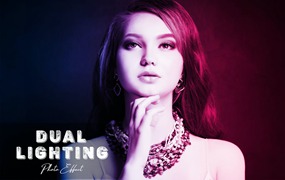 双色调光效照片效果PS动作 Dual Lighting Photoshop Action