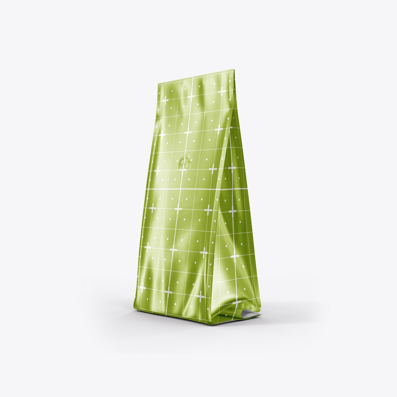 金属纸咖啡袋包装展示样机图 Set Metallic Paper Coffee Bag Mockup 样机素材 第6张