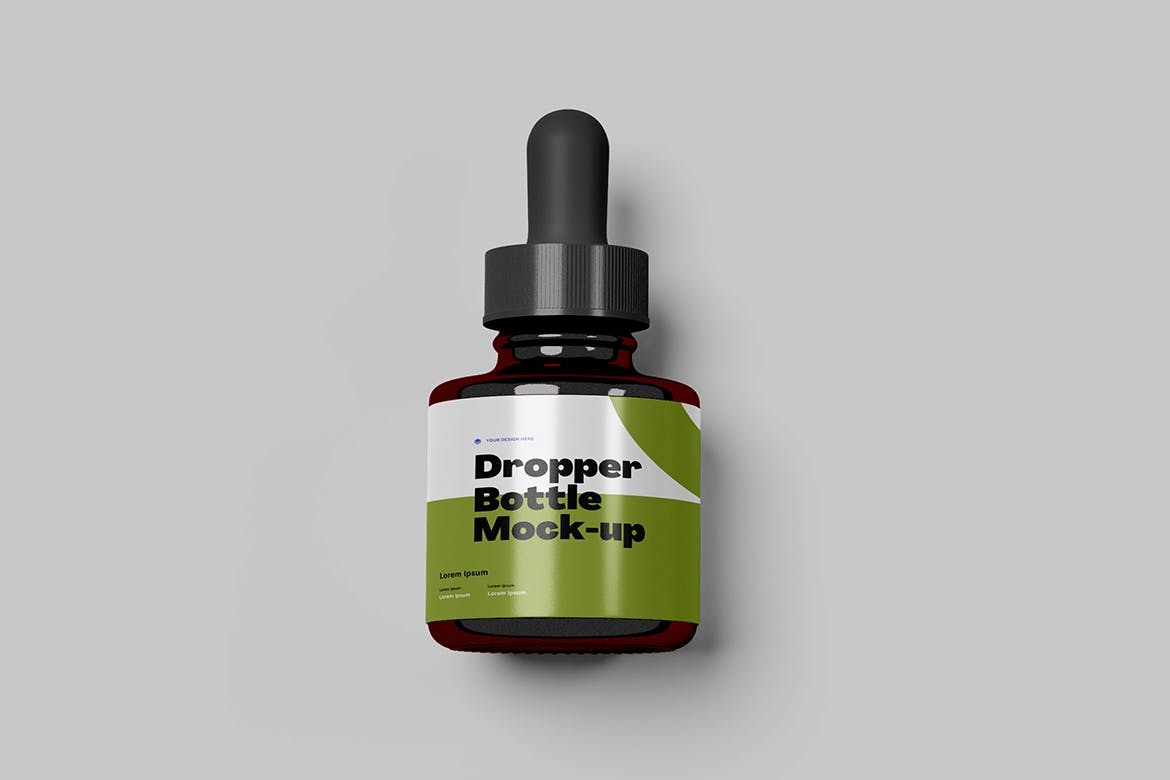 滴管瓶包装设计样机图v2 Dropper Bottle Mock-up v.2 样机素材 第6张