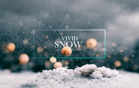 清晰逼真冬天白雪背景 Vivid Snow Backgrounds