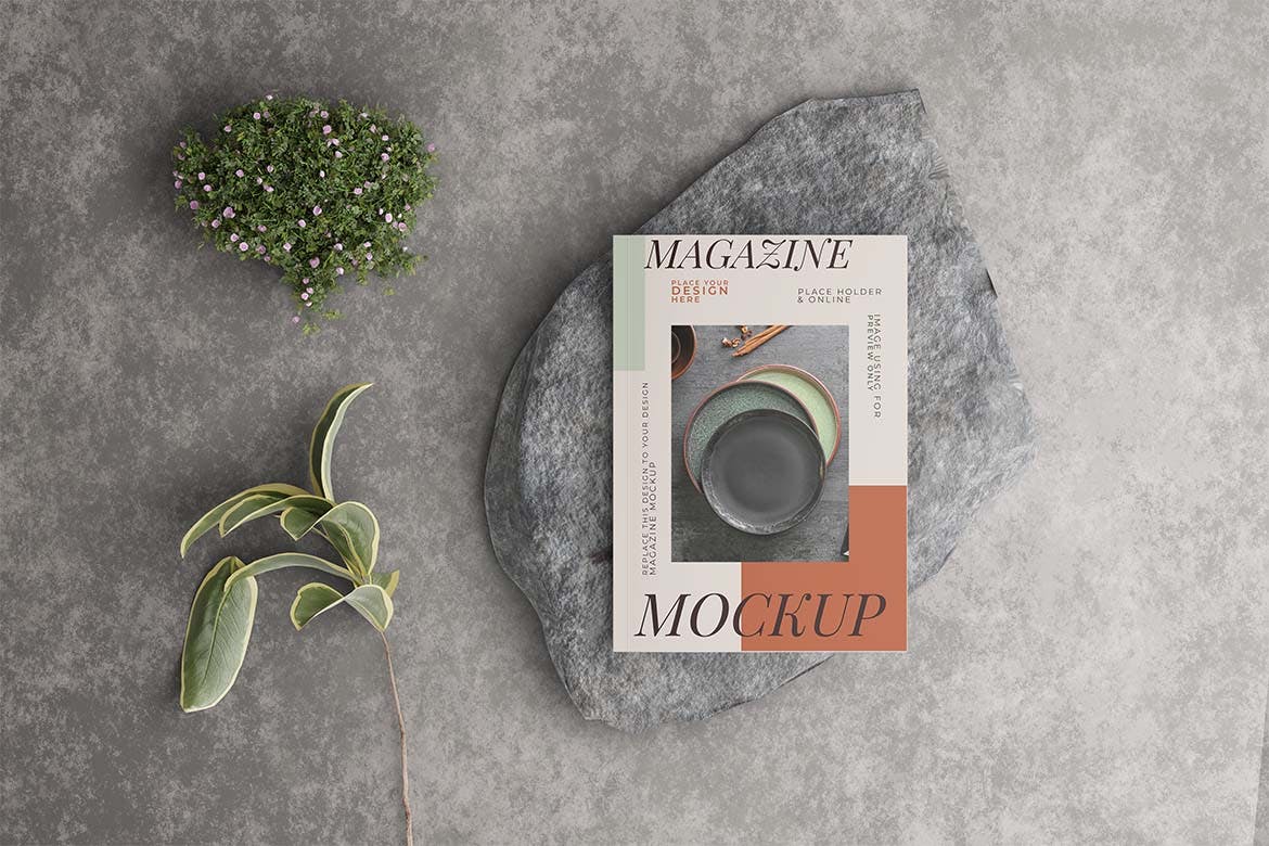 A4尺寸杂志封面展示样机图 Magazine Mockup A4 Sizes 样机素材 第3张