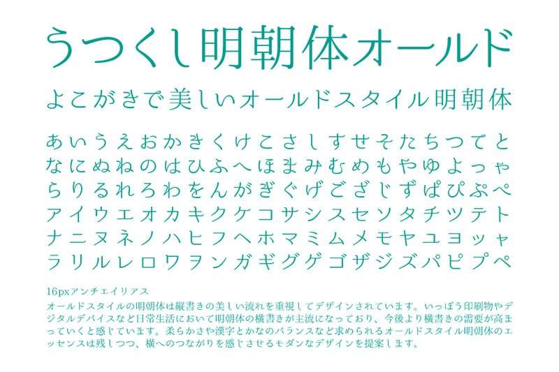 17款可商用明朝日文字体合集 设计素材 第17张