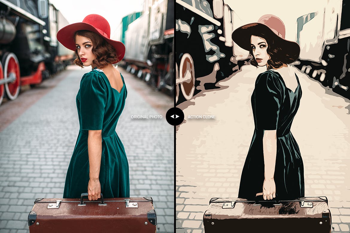 复古绘画油漆效果照片处理PS动作 Vintage Painter Photoshop Action 插件预设 第5张