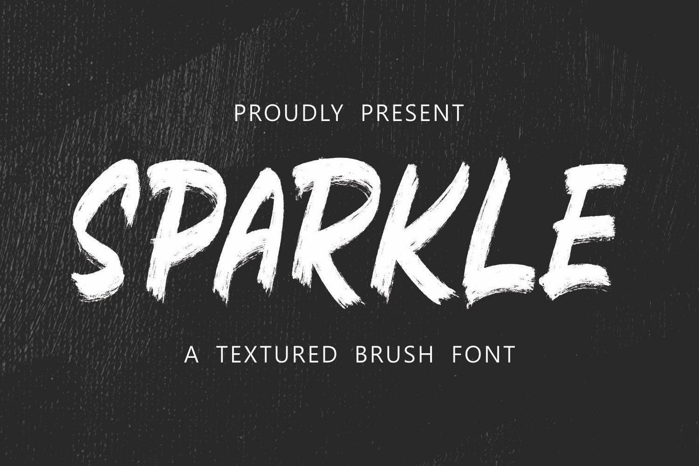 时尚设计纹理笔刷字体 Sparkle – Textured Brush Font 设计素材 第1张