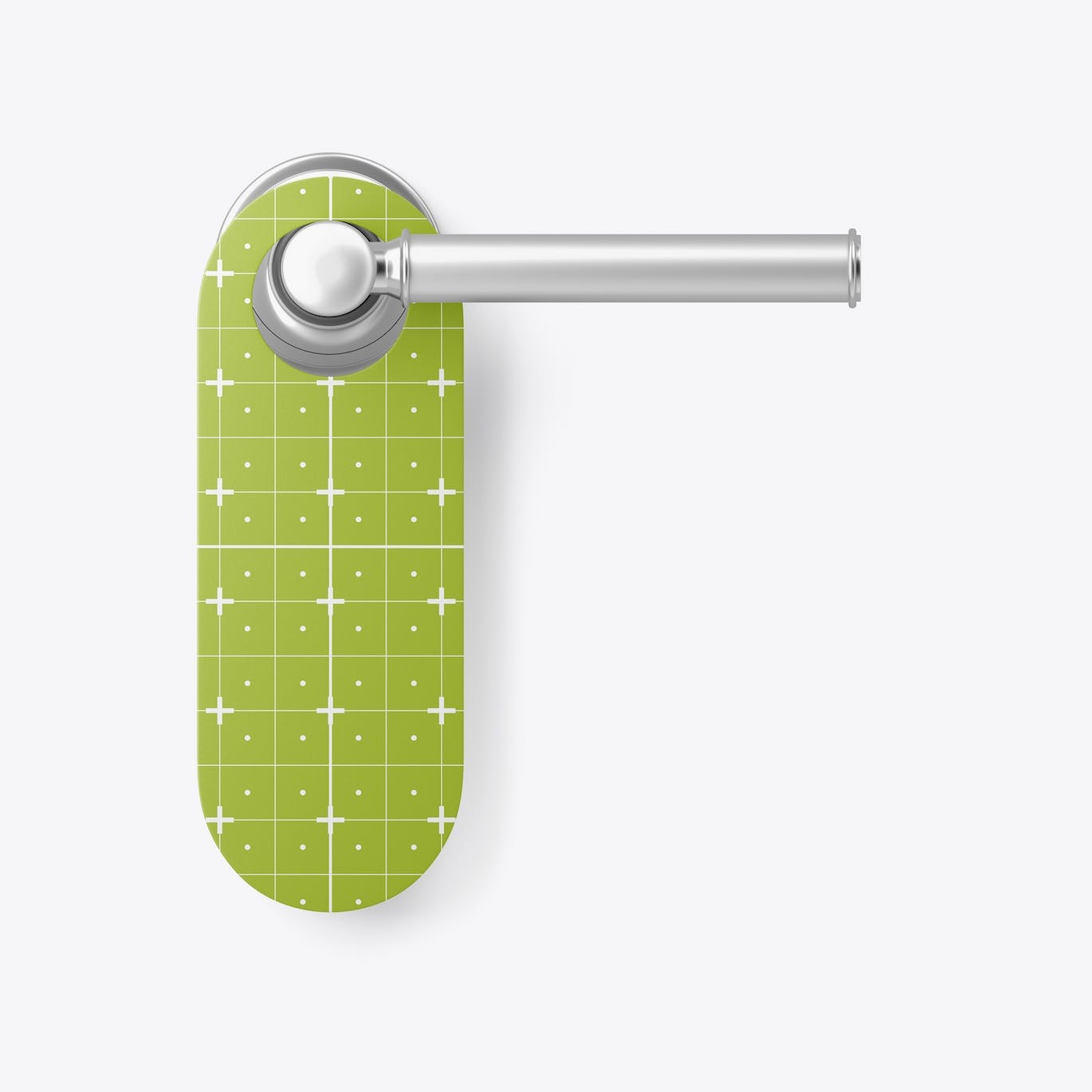 门把手挂牌广告样机图 Set Door Hanger Mockup 样机素材 第2张