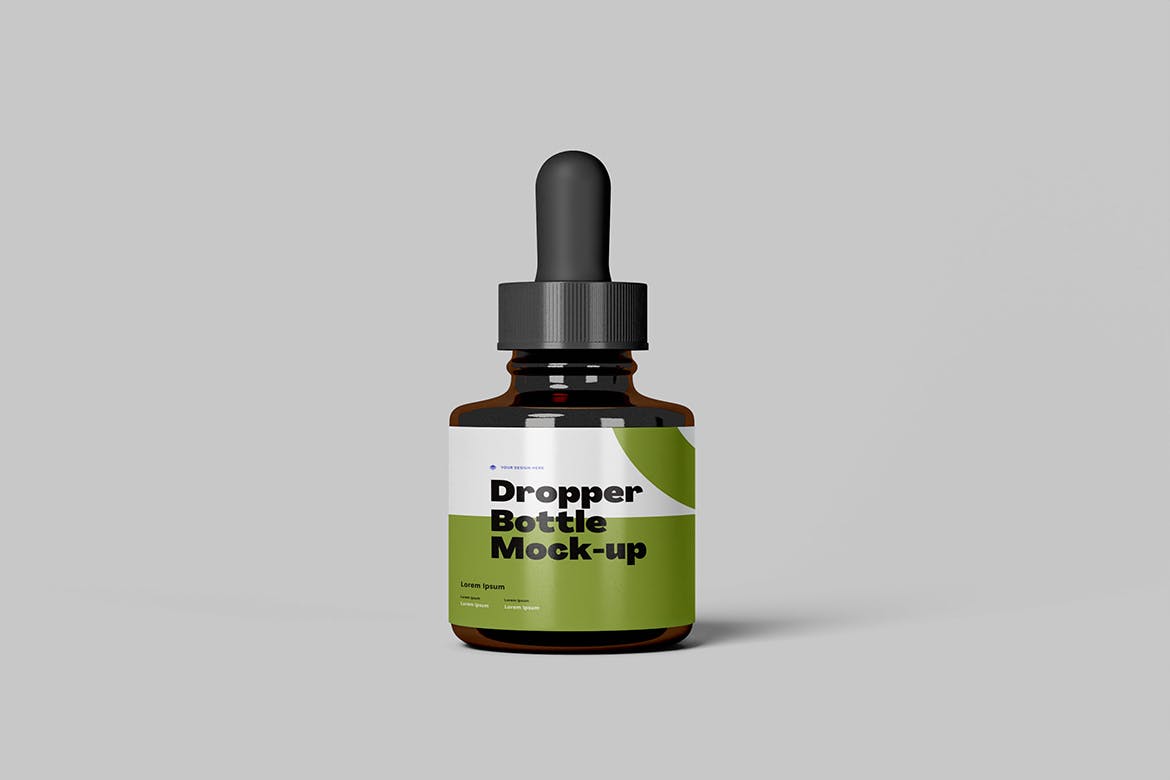 滴管瓶包装设计样机图v2 Dropper Bottle Mock-up v.2 样机素材 第2张