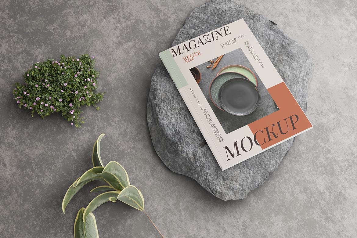 A4尺寸杂志封面展示样机图 Magazine Mockup A4 Sizes 样机素材 第2张