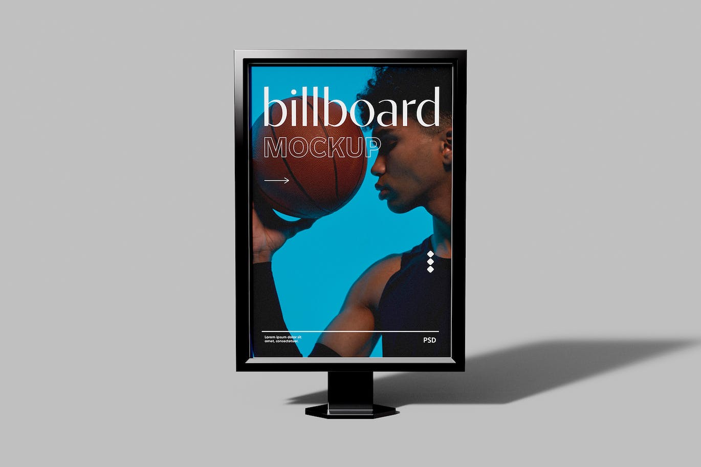 灯箱海报广告牌样机psd模板 Billboard Mockup 样机素材 第1张