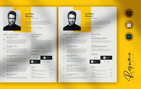 创意简历和CV履历模板 Vote Creative Resume & CV Template