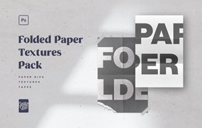 折叠纸张纹理包 Folded Paper Textures Pack