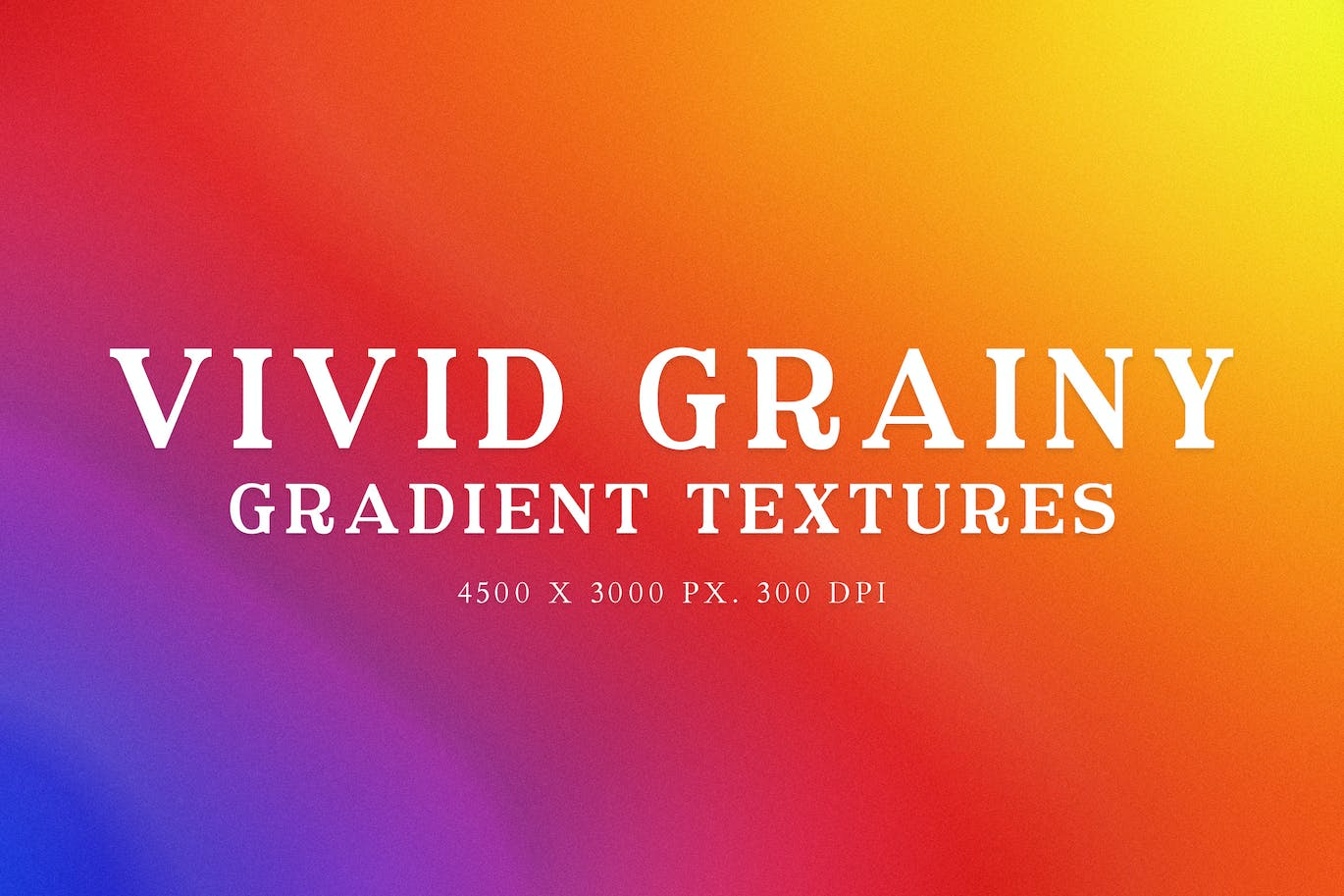 生动的颗粒感渐变纹理 Vivid Grainy Gradient Textures 图片素材 第1张