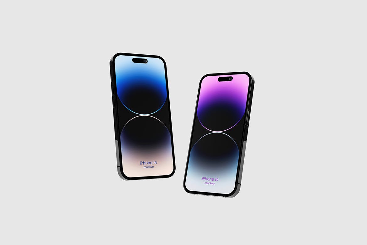 浮动iPhone 14 Pro手机样机图 Floating iPhone 14 Mockup 样机素材 第2张