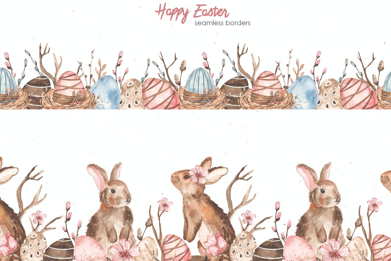 复活节快乐元素水彩画集 Happy Easter watercolor 图片素材 第8张