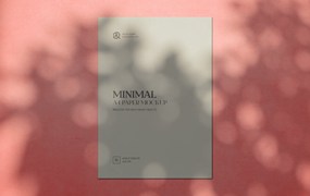 极简的A4文件纸张样机图psd模板 Minimal A4 Paper Mockup