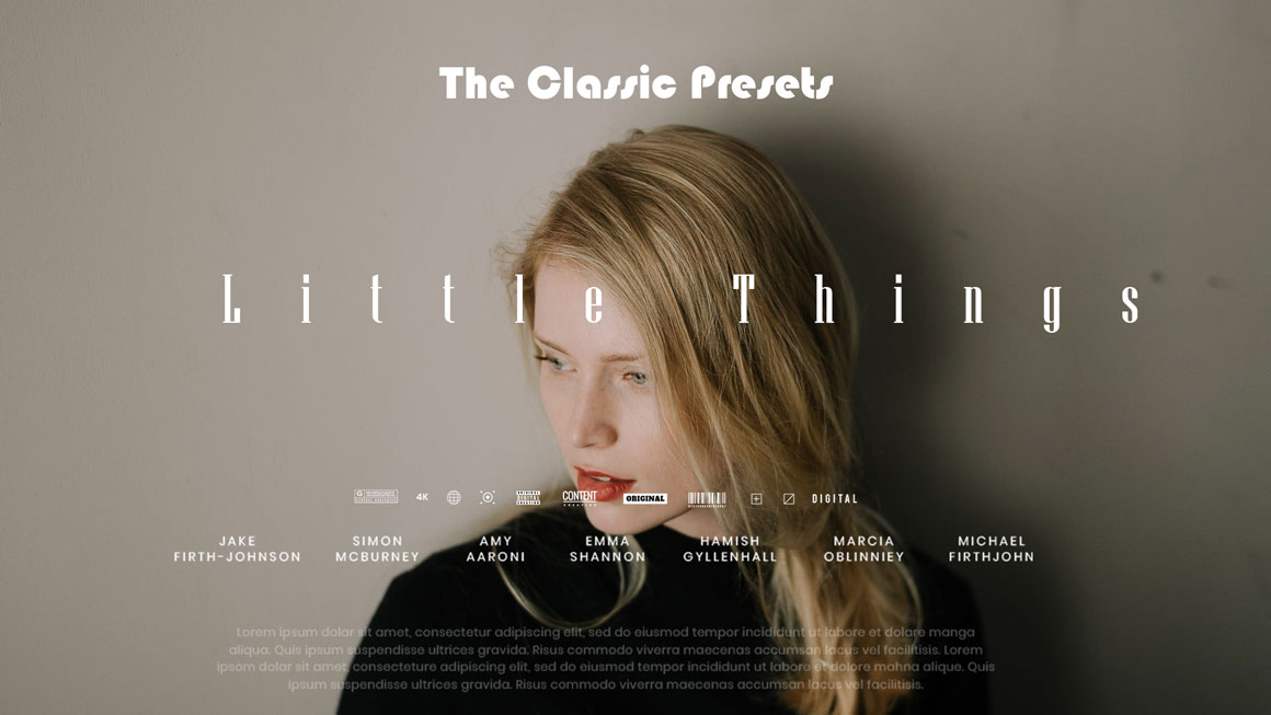 TCP 经典专业胶卷人物肖像LR调色预设和配置文件包 The Classic Presets Little Things Presets 插件预设 第1张