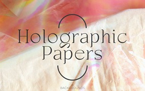 抽象全息纸张背景 Holographic Papers