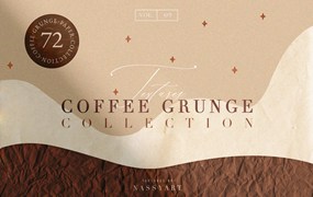 72个咖啡污渍纹理 72 Coffee Grunge Textures