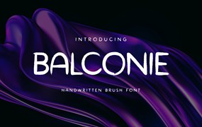 多用途英文笔刷手写字体 Balconie Brush Handwritten Font