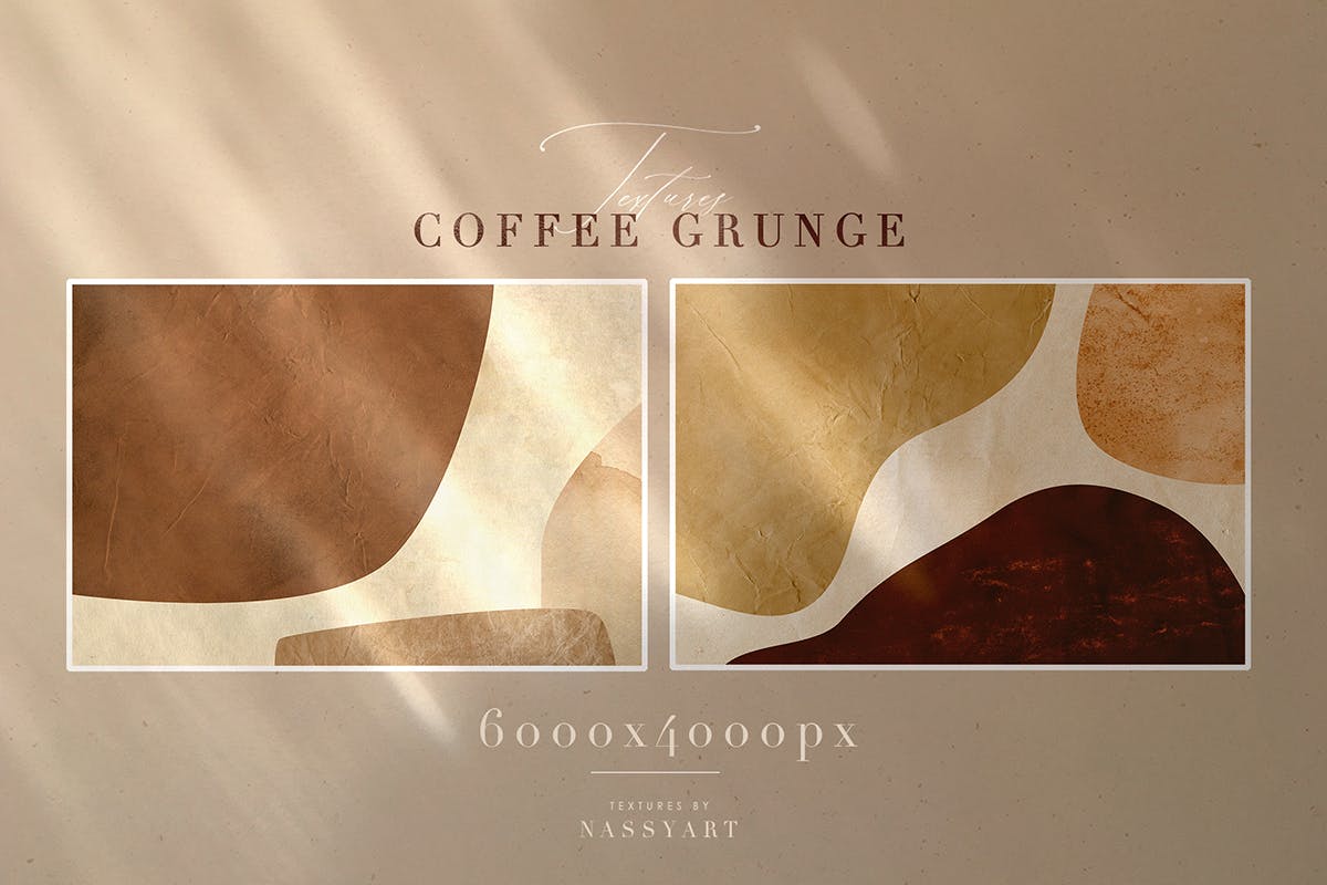 72个咖啡污渍纹理 72 Coffee Grunge Textures 图片素材 第7张