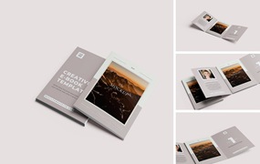 优质书籍封面样机模板 Book with to Cover Mockups