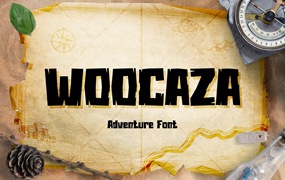 儿童冒险无衬线字体素材 Woocaza – Kids Adventure Font