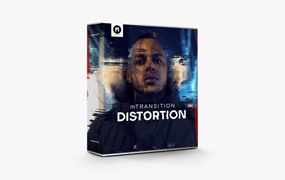 FCPX插件：50种动态扭曲拉伸失真变形视觉转场预设 mTransition Distortion