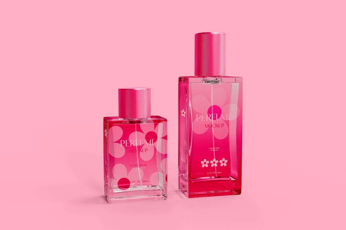 玻璃香水瓶包装展示样机图 Perfume Mockup 样机素材 第1张