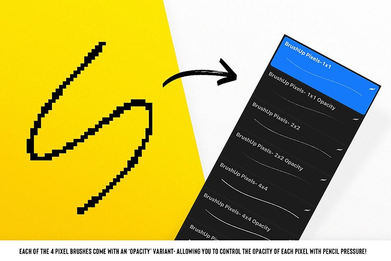 20个Procreate像素画笔刷 笔刷资源 第3张