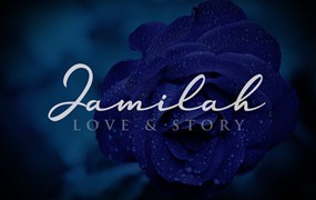 现代风格英文手写书法字体 Jamilah – Love Story Handwritten Font