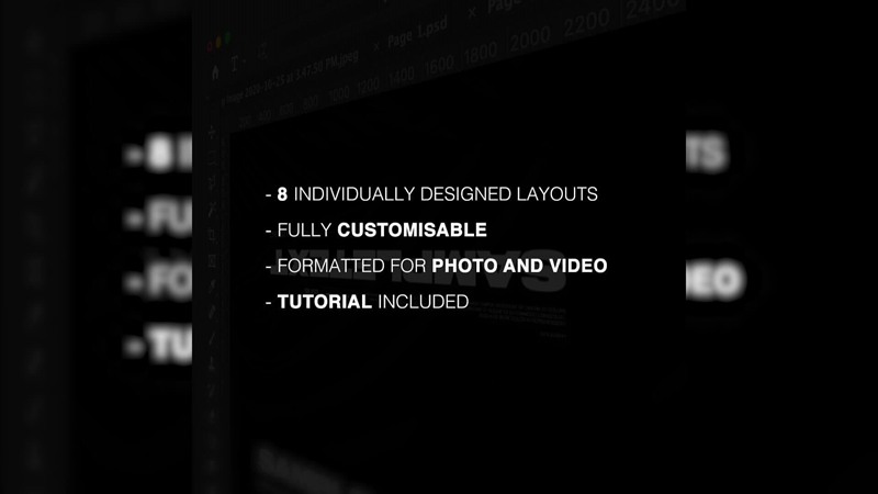 Creatorfx 8个现代极简电影文字标题排版布局PSD模板包 TYPE LAYOUT - OLIVER JAI 样机素材 第7张