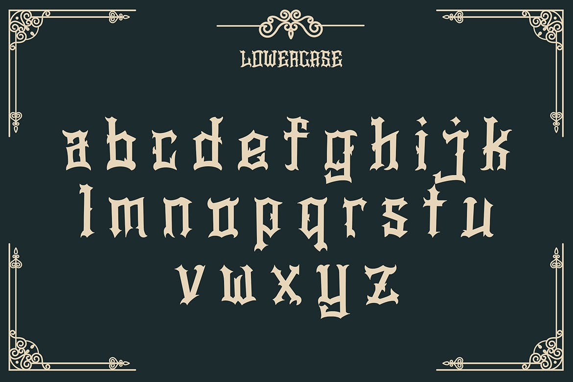 欧美复古哥特手写字体设计 Stopher – Blackletter Font 设计素材 第8张